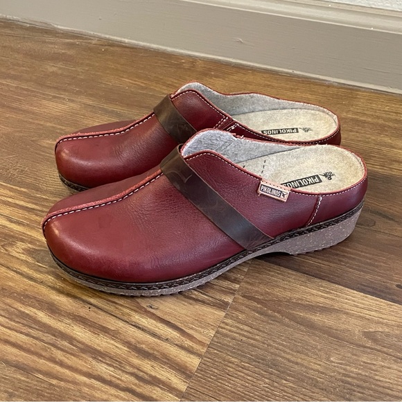 NEW Pikolinos Women's Granada W0w Slip-On Leather Clogs, Arcilla Size 37/6.5-7 - Picture 4 of 9